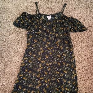 MOSSIMO DarK Green and Black Dress **WORN ONCE**